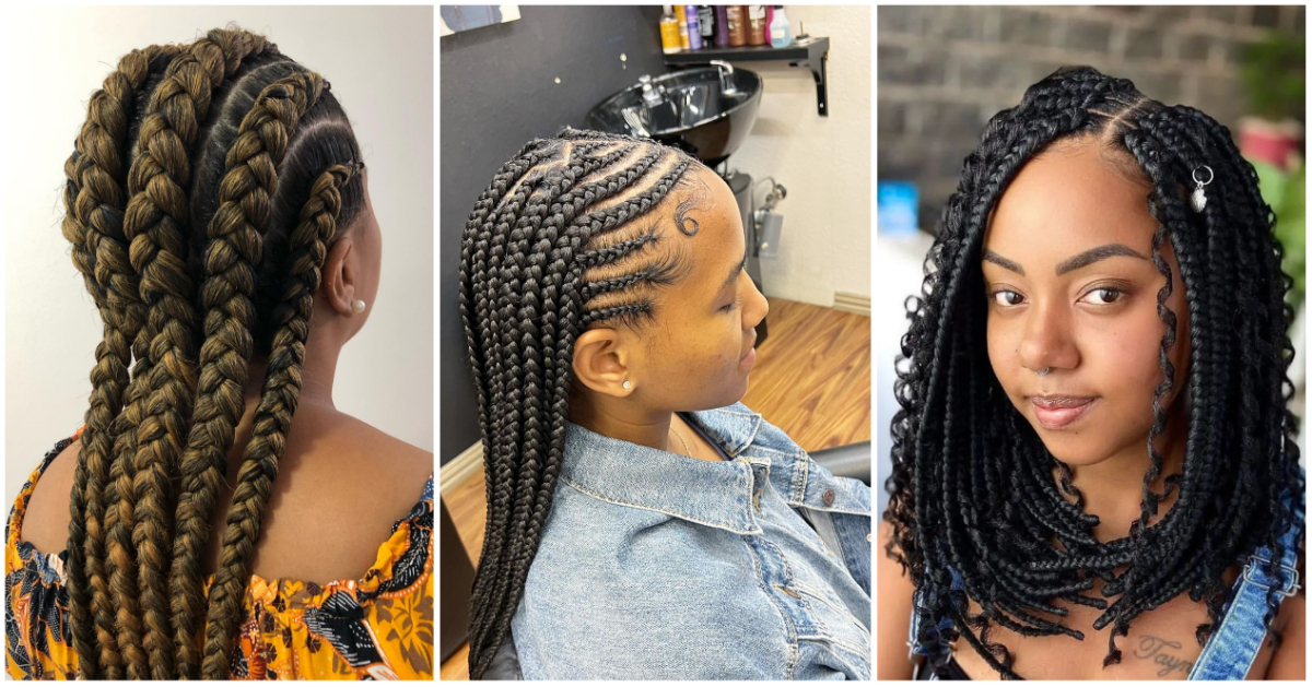 20 Trending Black Braided Hairstyles For Women To Consider | STYLESCATALOG