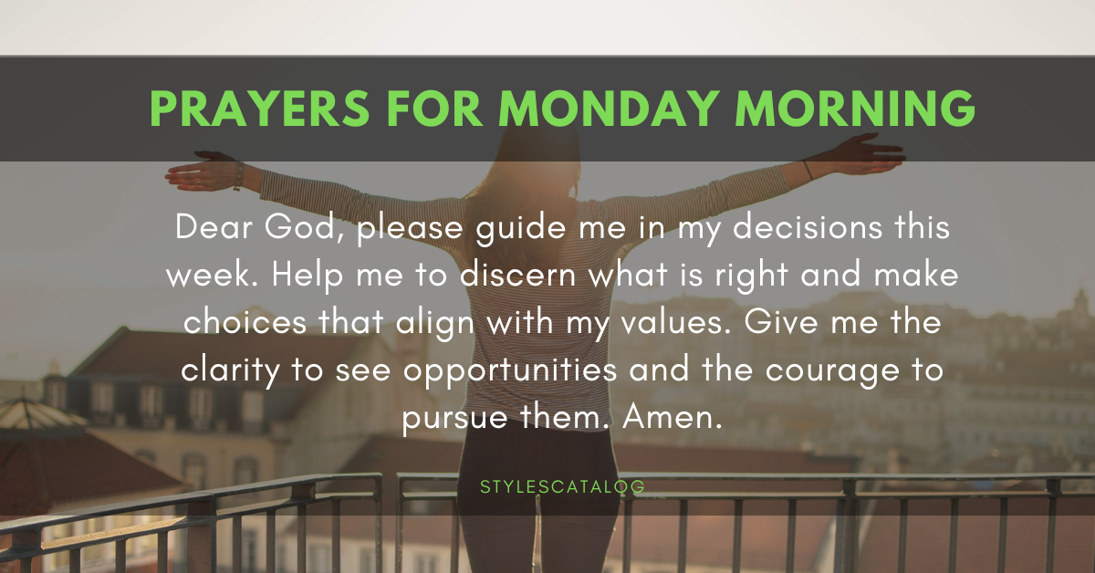 Monday Morning Blessings and Prayers