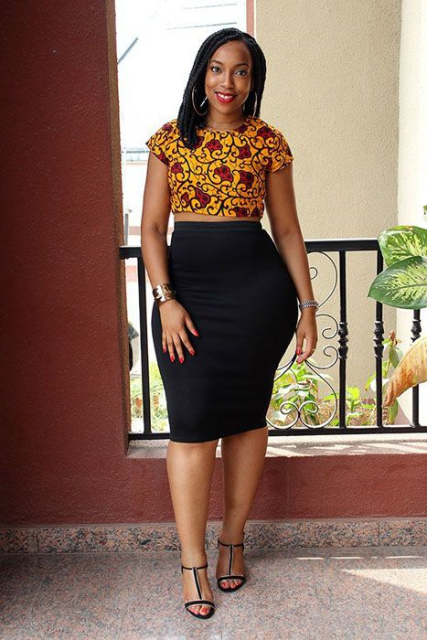 Ankara crop top styles