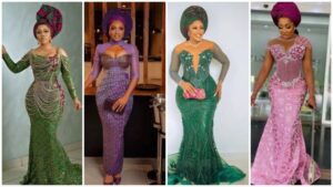 Best Nigerian Lace Aso-Ebi Styles For Ladies