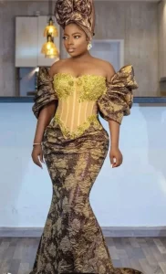 Damask Gown Outfit
