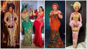 Nigerian weddings, Aso-Ebi styles, stunning outfits, fashion inspiration, wedding guest attire, traditional attires, African prints, glamorous looks, trendy fashion, wedding fashion