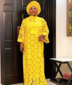 Yellow Lace Asoebi Styles