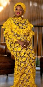Yellow Lace Asoebi Styles