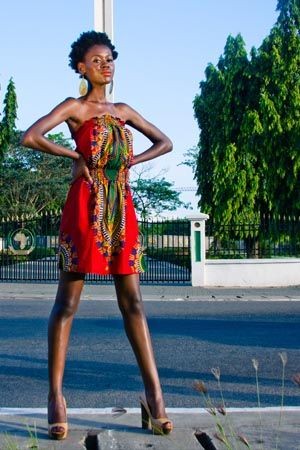 Strapless ankara dress 