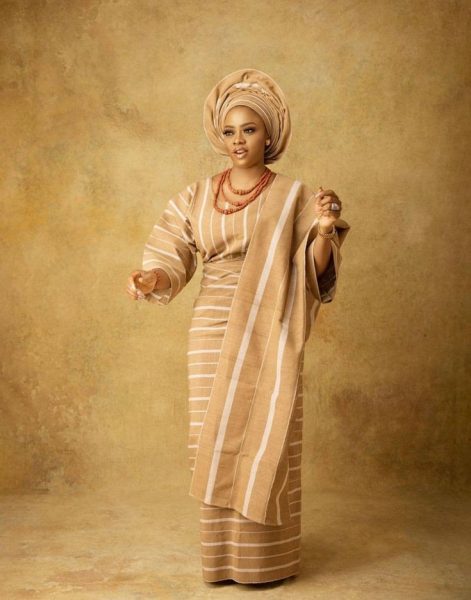 Aso oke Owanbe gown 