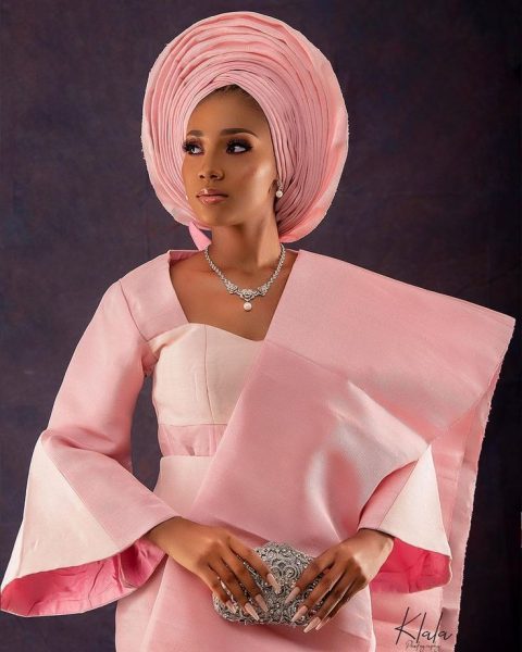 Aso oke Owanbe gown