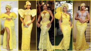 Yellow Lace Gown