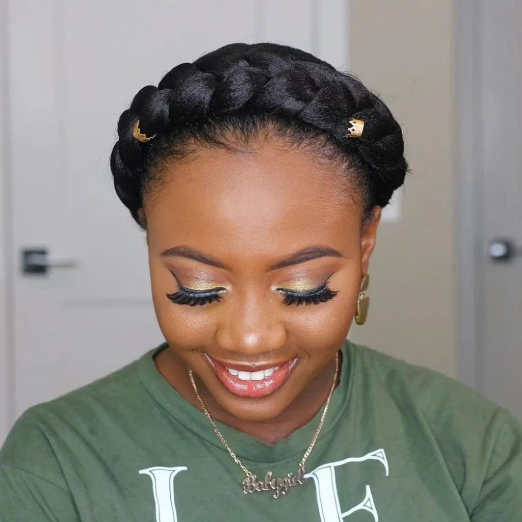 Braided crown braids