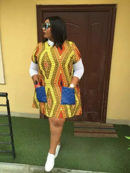 Ankara White Collar Dress Styles