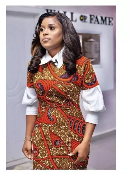 Ankara White Collar Dress Styles