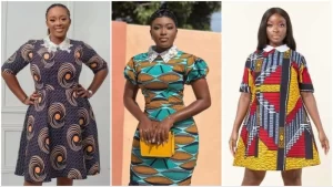 Ankara White Collar Dress Styles