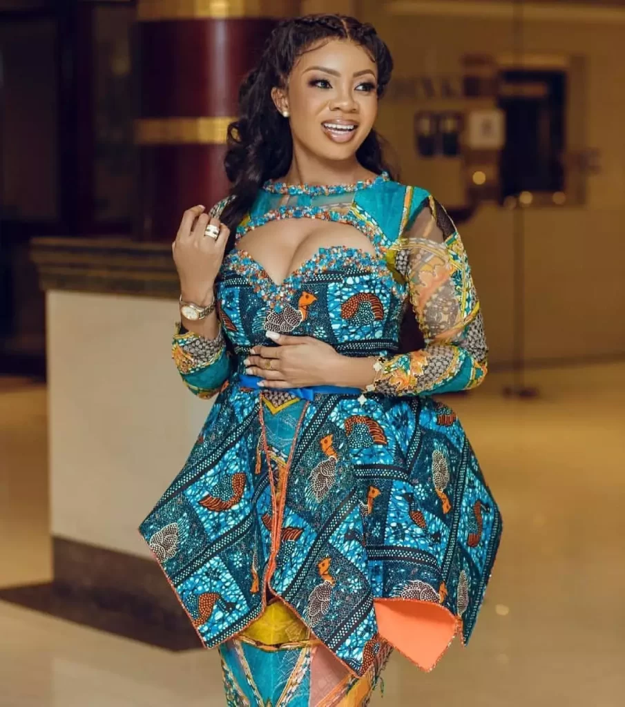 Ankara Cold Shoulder Styles