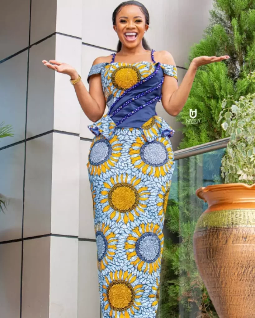 Ankara Cold Shoulder Styles