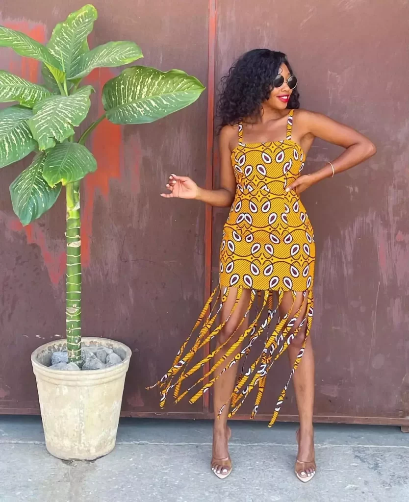 Ankara Cold Shoulder Styles