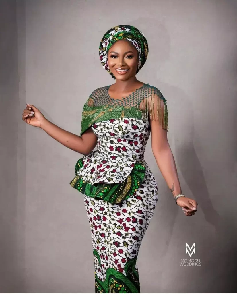 Ankara Cold Shoulder Styles