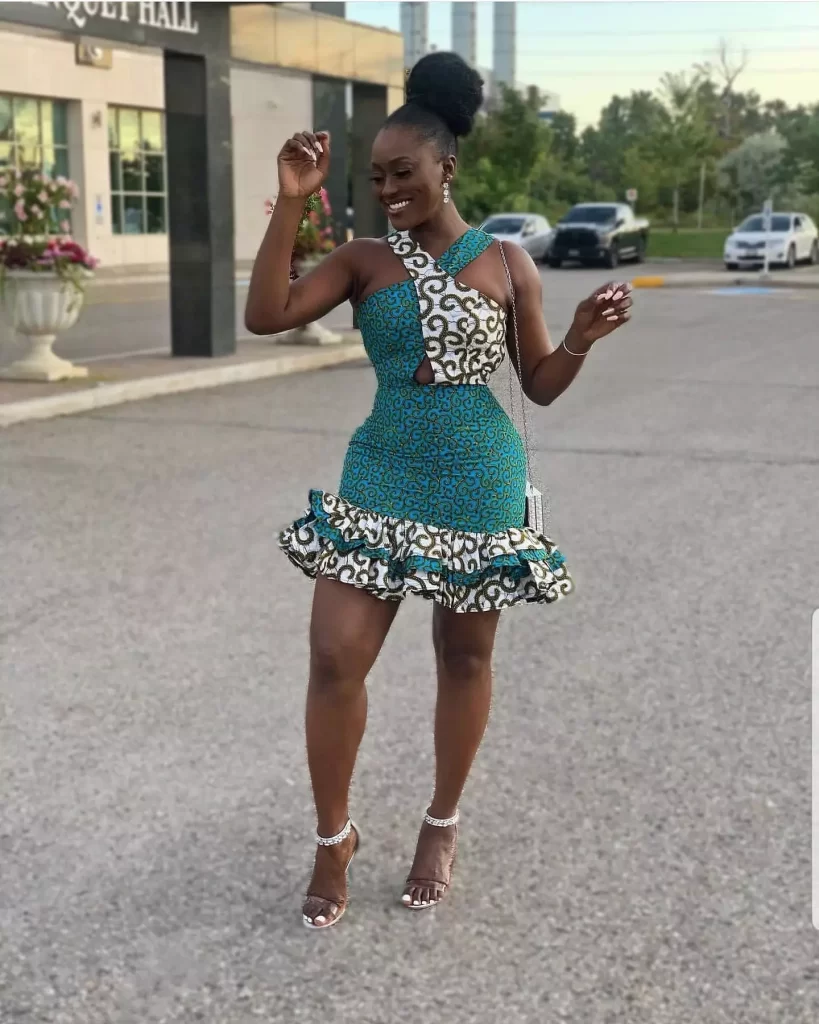 Ankara Cold Shoulder Styles