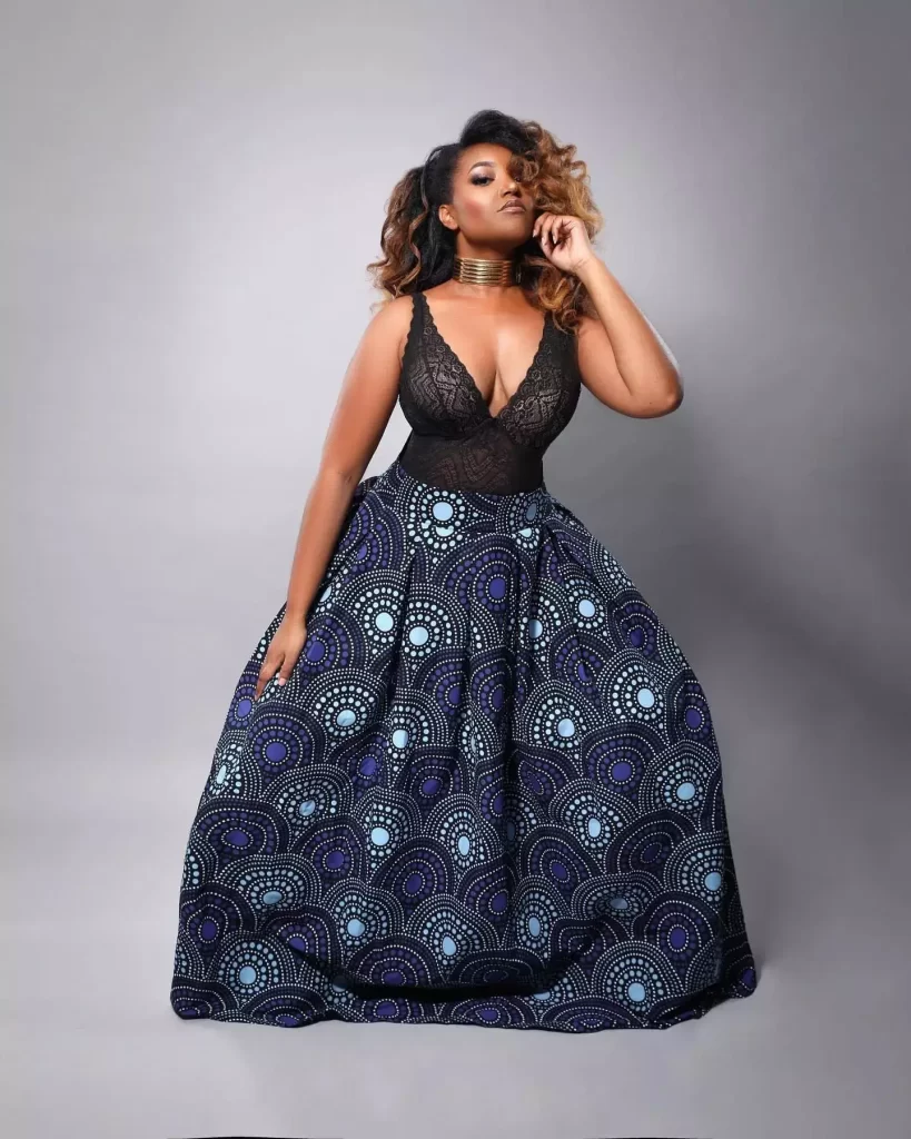 Ankara Cold Shoulder Styles