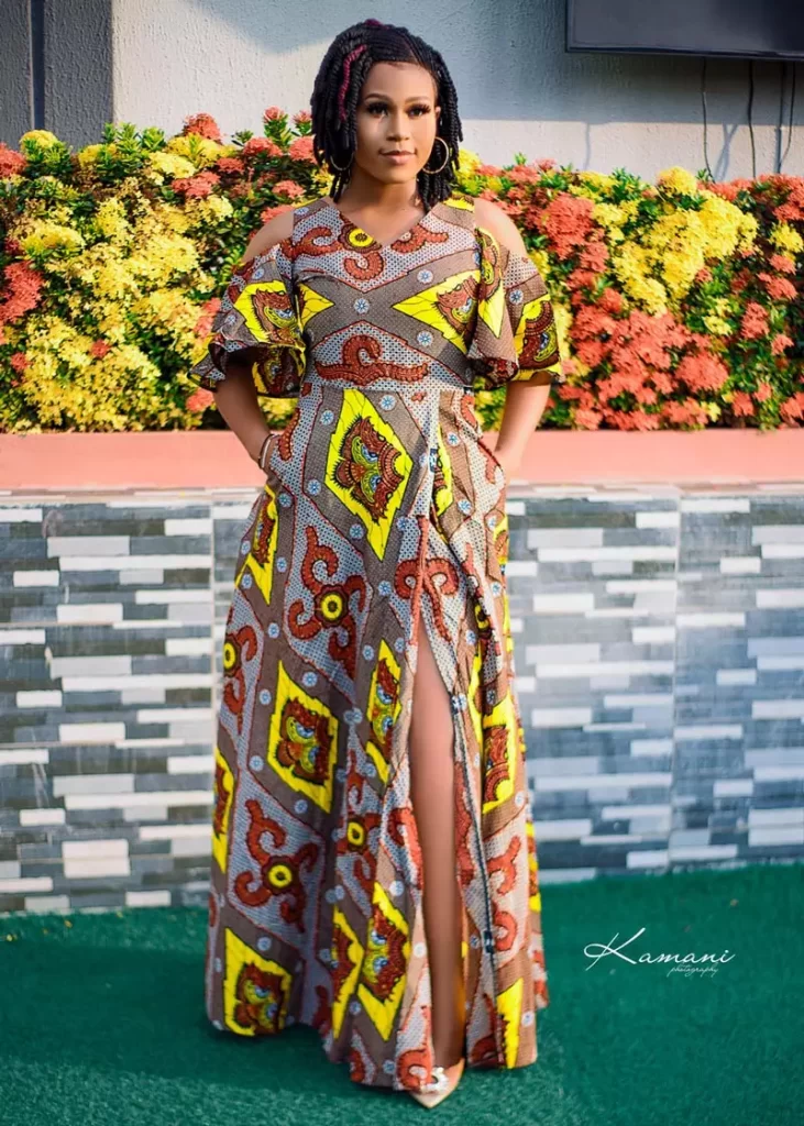 Ankara Cold Shoulder Styles