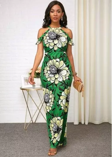 Ankara Cold Shoulder Styles