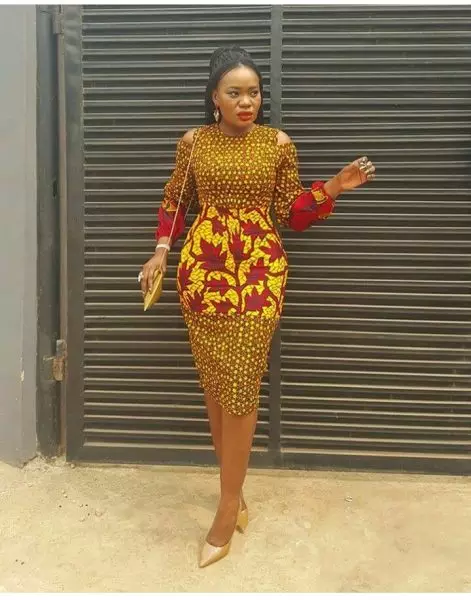 Ankara Cold Shoulder Styles