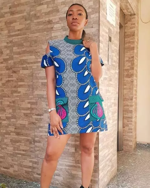 Ankara Cold Shoulder Styles