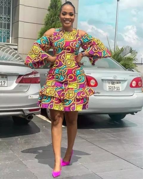 Ankara Cold Shoulder Styles