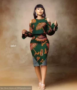Ankara Cold Shoulder Styles