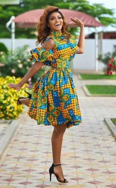 Ankara Cold Shoulder Styles