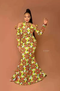 Ankara Cold Shoulder Styles