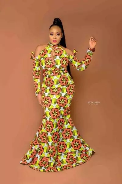 Ankara Cold Shoulder Styles