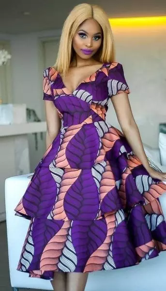 tiered Ankara dress styles