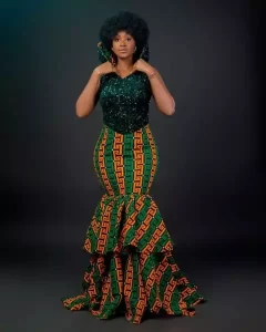tiered Ankara dress styles