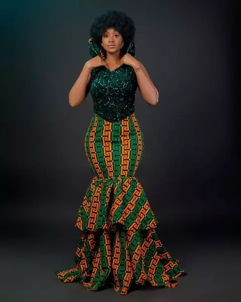 tiered Ankara dress styles