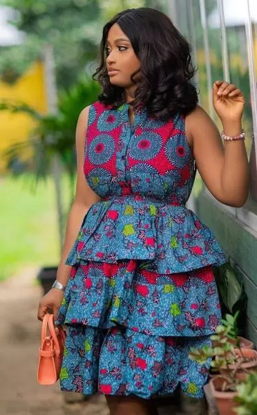 tiered Ankara dress styles