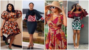 +33 Elegant and Stunning Ankara Native Gown for Ladies