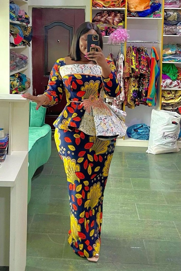 Ankara Skirt And Blouse Ladies