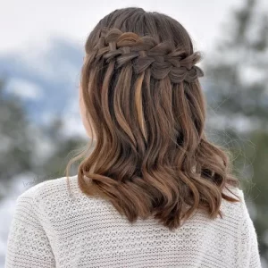 Waterfall Braids Hairstyle