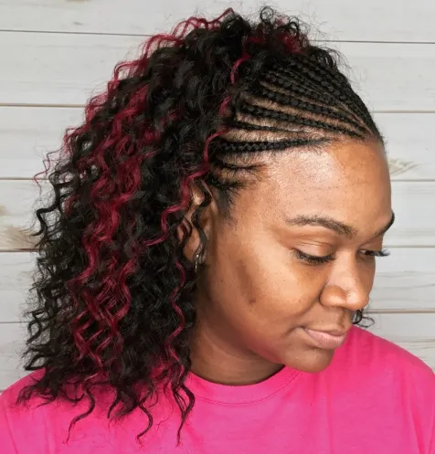 Curly Hairstyle With Crochet Braids