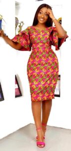 Knee-Length Ankara Gowns