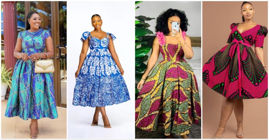 Sunday Church Fashion Trendy Ankara Gowns with Flair