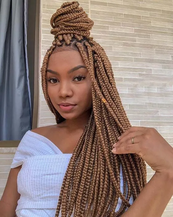 47 Beautiful Braided Hairstyles For Natural And Relaxed Hair 24