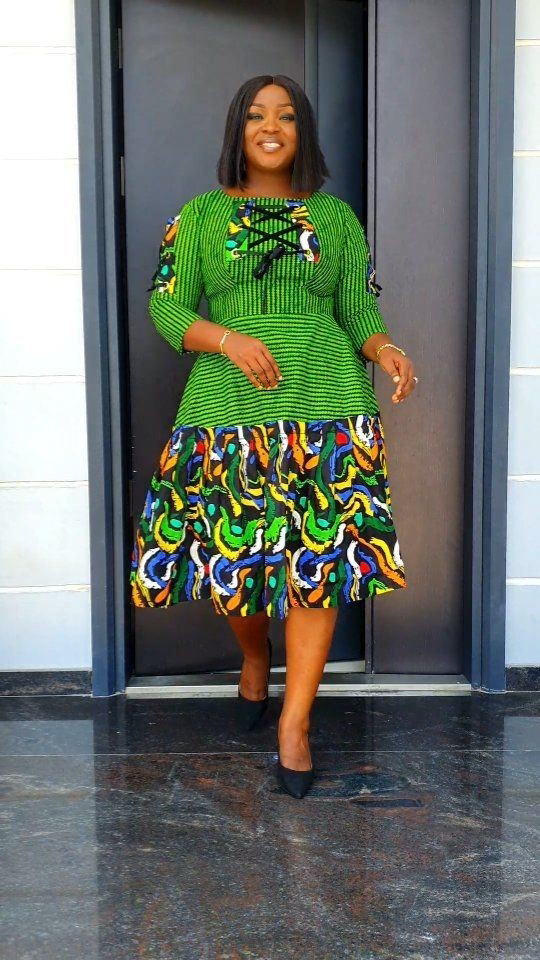 Dazzling Ankara Madam Dresses 9