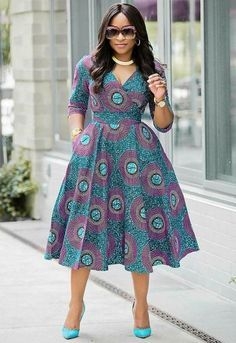 Top Ankara Flare Gowns Stylescatalog (14)