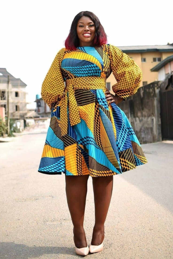 Top Ankara Flare Gowns Stylescatalog (9)