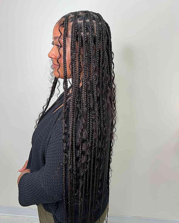 Boho Knotless Braids