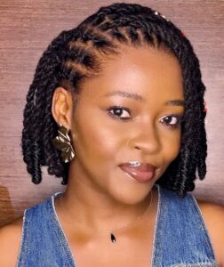 Twisted Crown Locs