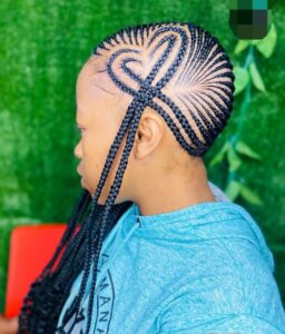 Heart-Shaped Feed-In Braids