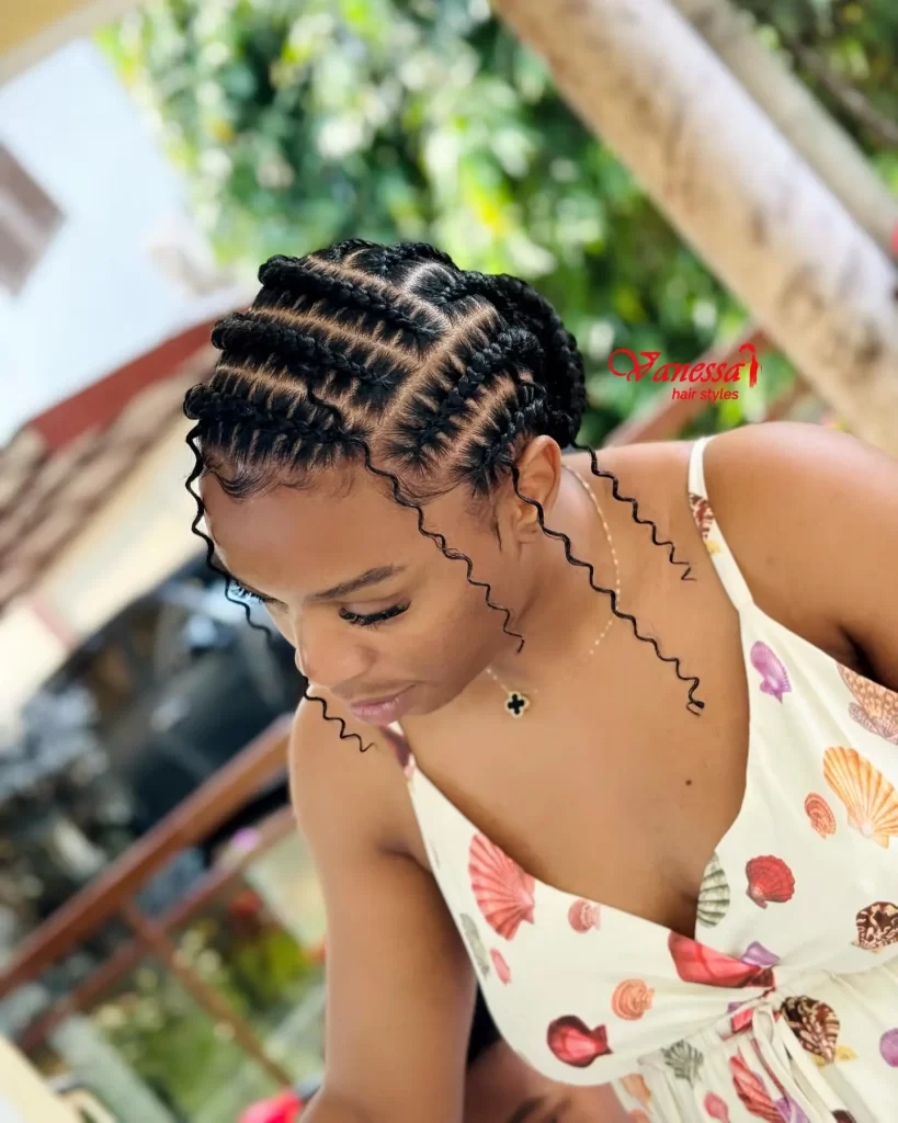 Zigzag Stitch Braids with Defined Edges