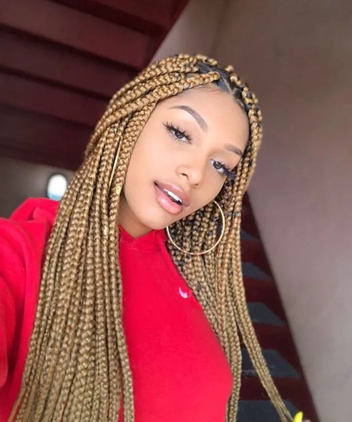 Golden Box Braids